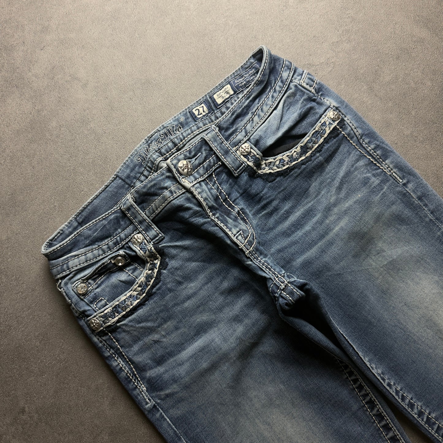 Y2K MISS ME BOOTCUT JEANS (S)