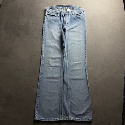Y2K EMBROIDERY BOOTCUT JEANS (Größe M)