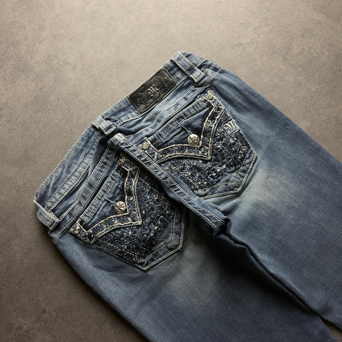 Y2K MISS ME BOOTCUT JEANS (S)