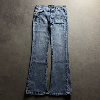 Y2K BASIC BOOTCUT JEANS (Größe XS)