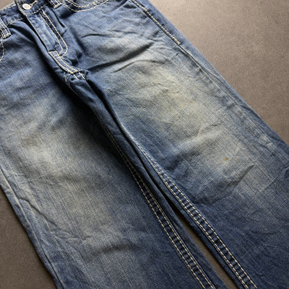 Y2K BASIC BOOTCUT JEANS (Größe XXS)