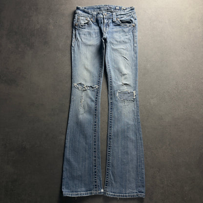 Y2K Miss Me BOOTCUT JEANS (Größe XXS) 0351