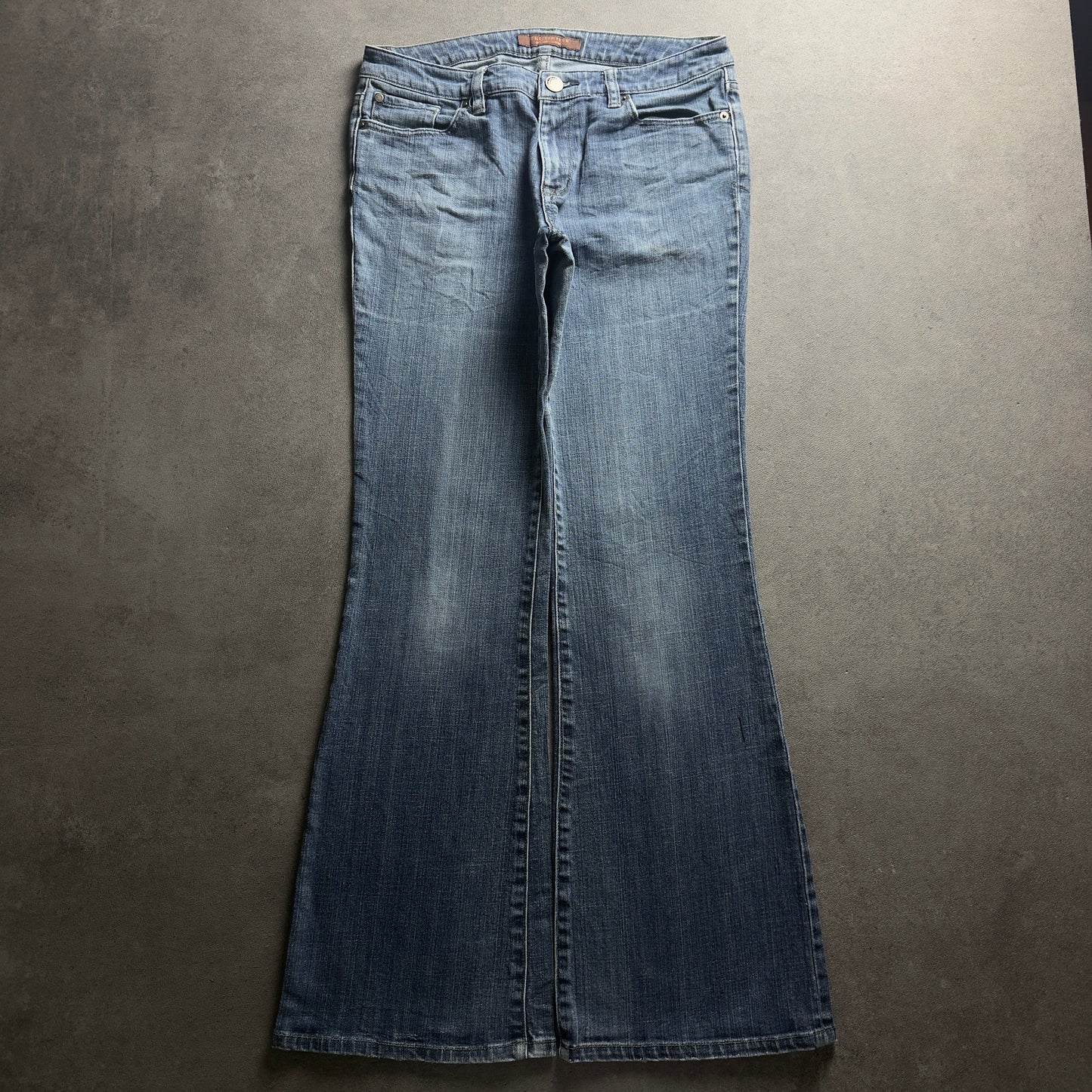 Y2K EMBROIDERY BOOTCUT JEANS (Größe M)