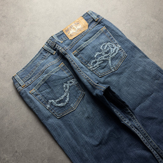 Y2K BASIC BOOTCUT JEANS (Größe S)