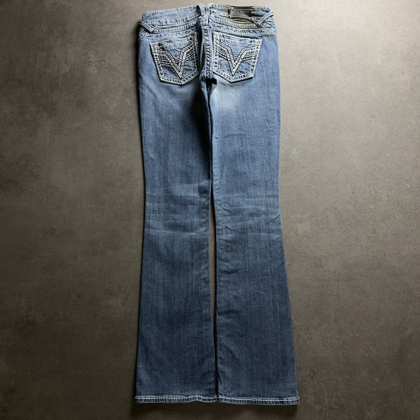 Y2K EMBROIDERY BOOTCUT JEANS (Größe S)
