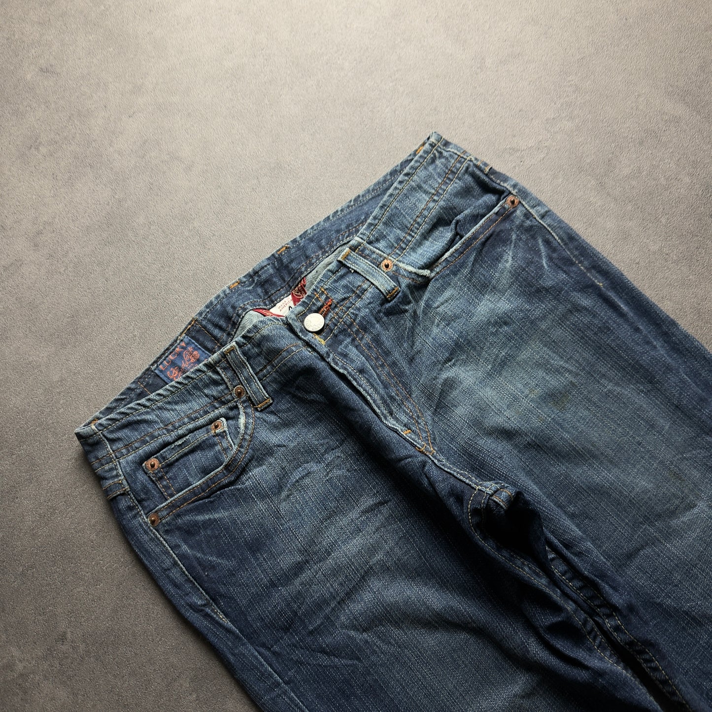 Y2K BASIC BOOTCUT JEANS (Größe S)