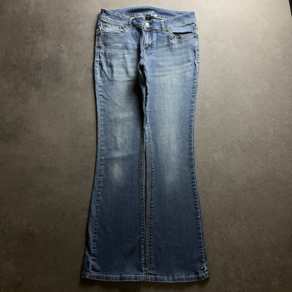 Y2K EMBROIDERY BOOTCUT JEANS (Größe M)