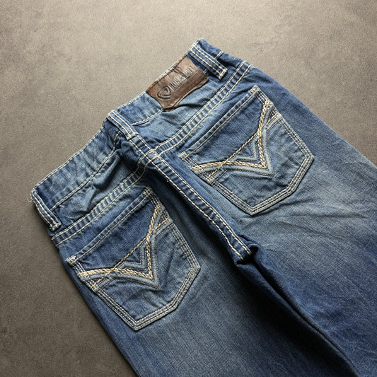 Y2K BASIC BOOTCUT JEANS (Größe XXS)