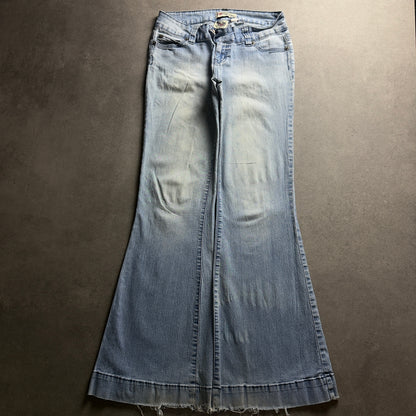 Y2K EMBROIDERY BOOTCUT JEANS (Größe S)